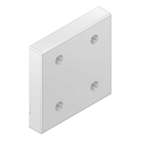 MODULAR SOLUTIONS ALUMINUM BRACKET<br>SLIDING DOOR TO HANG RAIL W/ HARDWARE